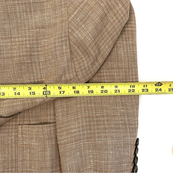 Brunello Cucinelli Silk & Linen Plaid Blazer | 44 - Picture 12 of 15